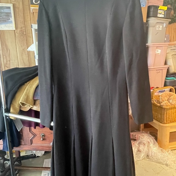 VINTAGE BLACK KNIT DRESS - Picture 1 of 2